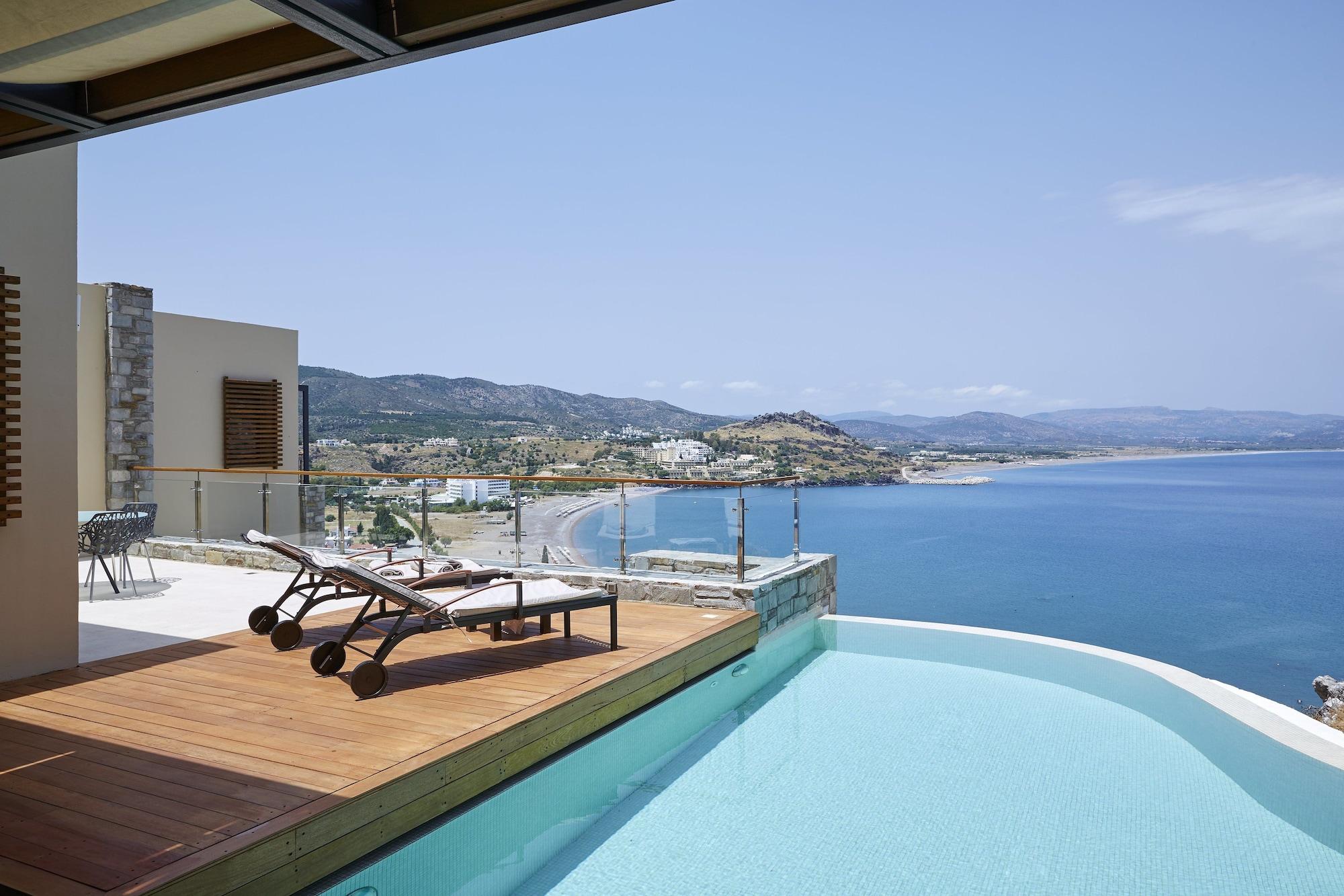 Lindos Blu Luxury Hotel-Adults Only Bagian luar foto