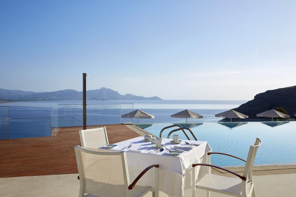 Lindos Blu Luxury Hotel-Adults Only Bagian luar foto