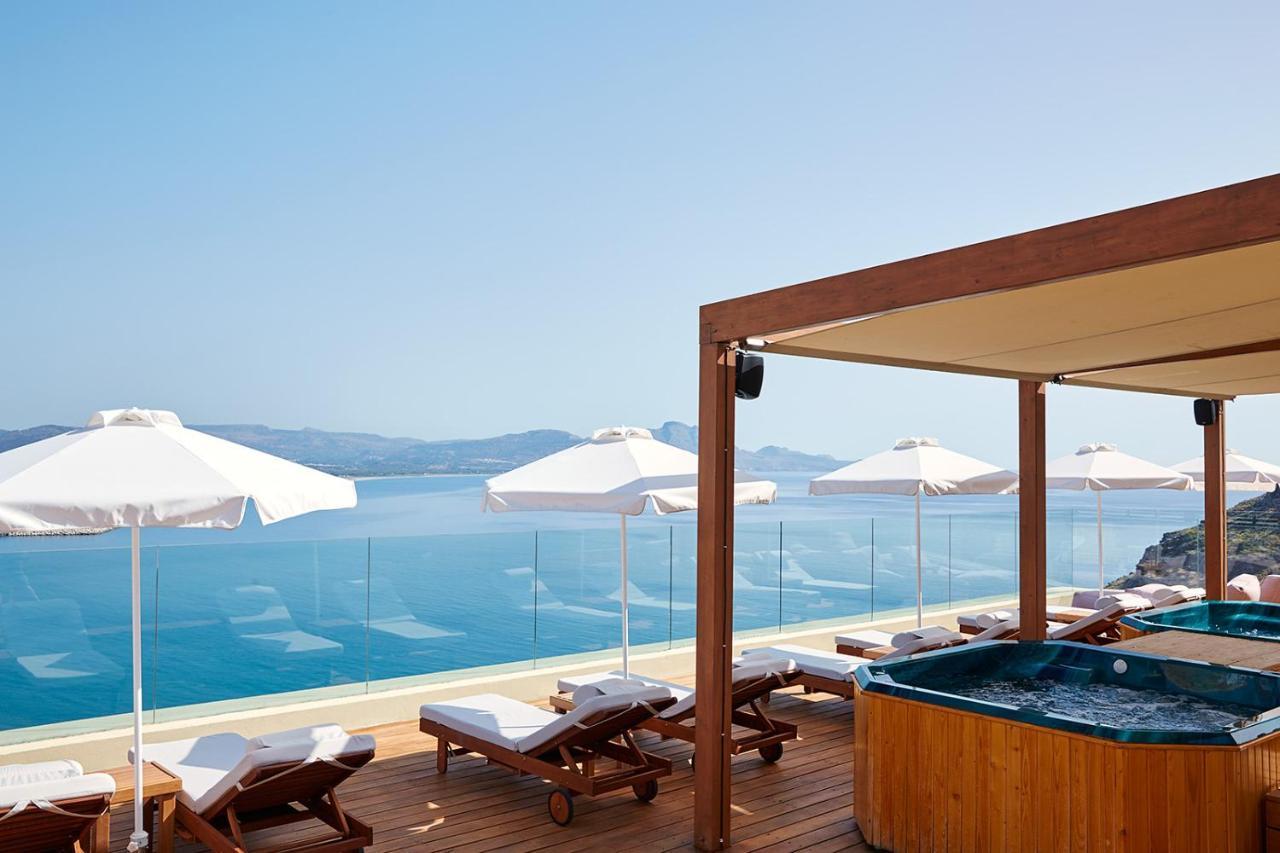 Lindos Blu Luxury Hotel-Adults Only Bagian luar foto